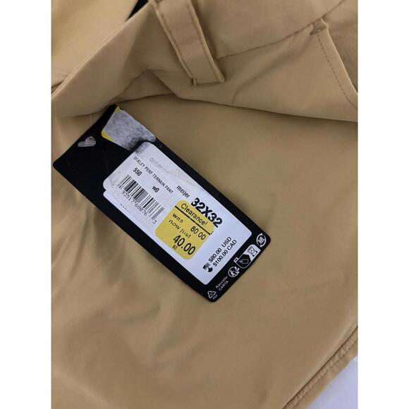Oakley Men’s Perf Terrain Beige Golf Pants Sz 32X32 NWT - Picture 7 of 9